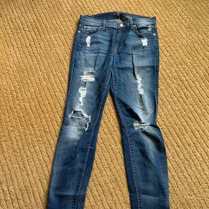 Distressed 7 for all mankind jeans